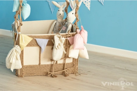 Клеевая кварцвиниловая плитка Vinilpol Glue 7893 EIR Дуб Сиена